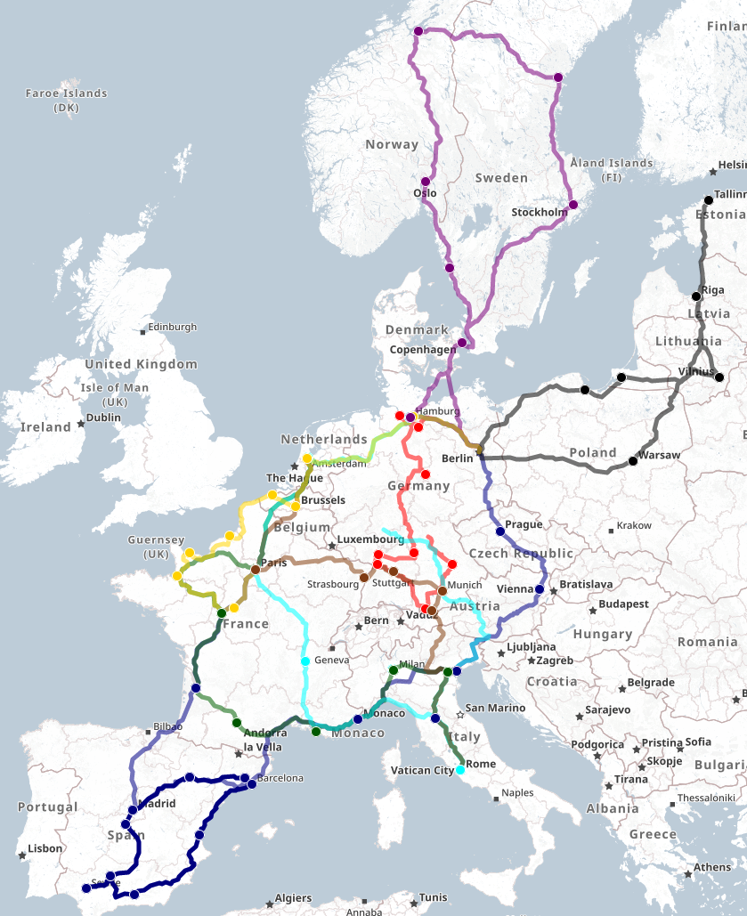 Karte von Europa, Bild 1