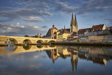 Regensburg on the river Danube